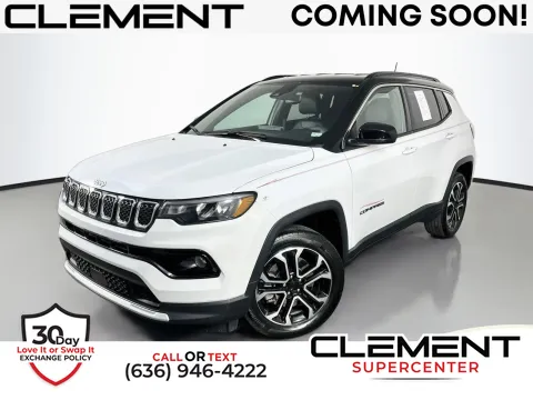 White 2023 Jeep Compass Limited for sale in Florissant, MO