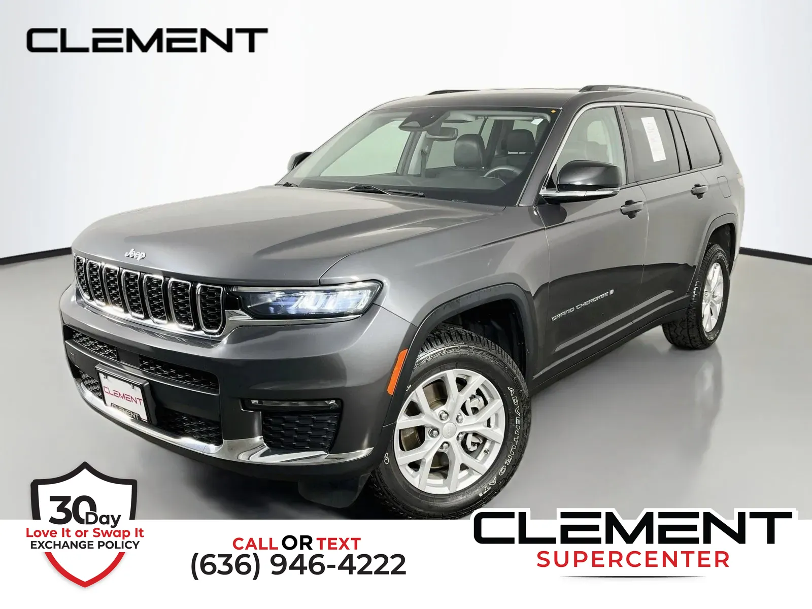 Gray 2023 Jeep Grand Cherokee L Limited for sale in Florissant, MO