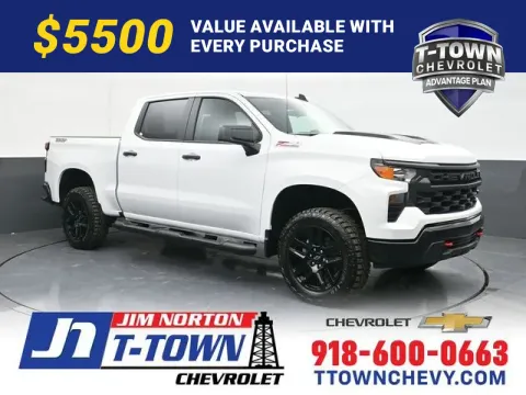 White 2026 Chevrolet Silverado 1500 Custom Trail Boss for sale in Tulsa, OK