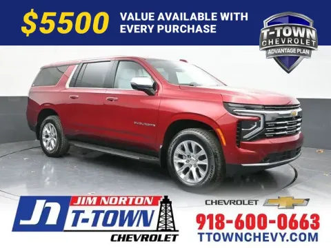 Red 2025 Chevrolet Suburban Premier for sale in Tulsa, OK