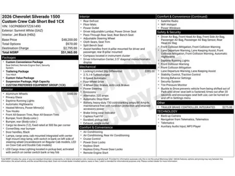 Photos of 2026 Chevrolet Silverado 1500 Custom for sale in Tulsa, OK at Jim Norton T-Town Chevrolet