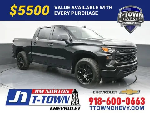 Black 2026 Chevrolet Silverado 1500 Custom for sale in Tulsa, OK