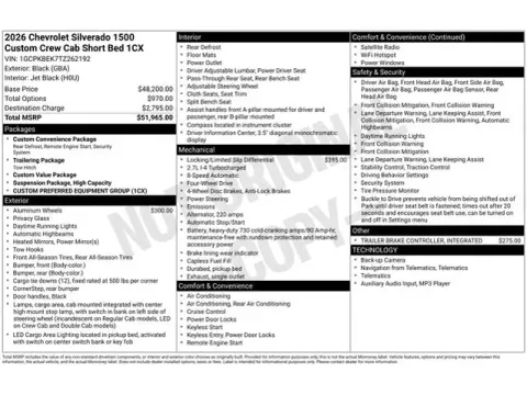 Photos of 2026 Chevrolet Silverado 1500 Custom for sale in Tulsa, OK at Jim Norton T-Town Chevrolet