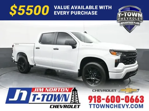 White 2026 Chevrolet Silverado 1500 Custom for sale in Tulsa, OK