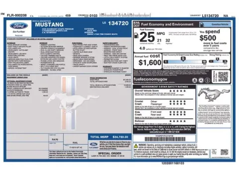 Another view of 2020 Ford Mustang EcoBoost Premium for sale in Tulsa, OK at Jim Norton T-Town Chevrolet