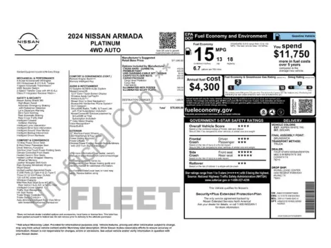 Another view of 2024 Nissan Armada Platinum for sale in Tulsa, OK at Jim Norton T-Town Chevrolet