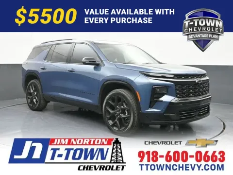 Blue 2026 Chevrolet Traverse RS for sale in Tulsa, OK