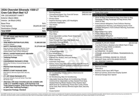 Photos of 2026 Chevrolet Silverado 1500 LT for sale in Tulsa, OK at Jim Norton T-Town Chevrolet