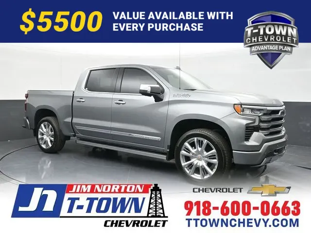 Gray 2026 Chevrolet Silverado 1500 High Country for sale in Tulsa, OK