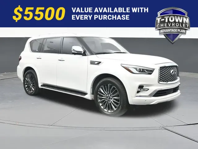 White 2023 INFINITI QX80 Sensory for sale in Tulsa, OK