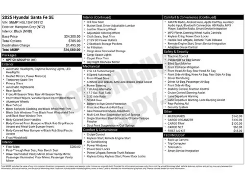 Another view of 2025 Hyundai Santa Fe SE for sale in Tulsa, OK at Jim Norton T-Town Chevrolet