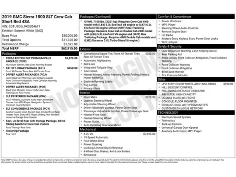 Another view of 2019 GMC Sierra 1500 SLT for sale in Tulsa, OK at Jim Norton T-Town Chevrolet