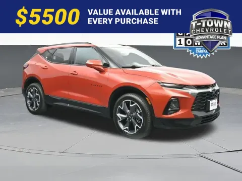 Orange 2021 Chevrolet Blazer RS for sale in Tulsa, OK