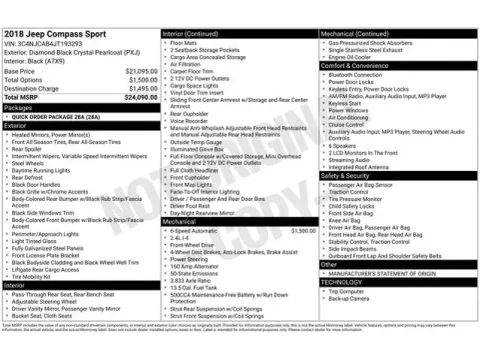 Another view of 2018 Jeep Compass Sport for sale in Tulsa, OK at Jim Norton T-Town Chevrolet