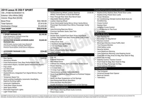 Another view of 2019 Lexus IS 350 for sale in Tulsa, OK at Jim Norton T-Town Chevrolet