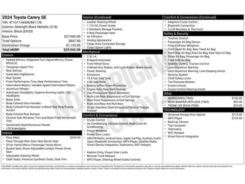 Another view of 2024 Toyota Camry SE for sale in Tulsa, OK at Jim Norton T-Town Chevrolet