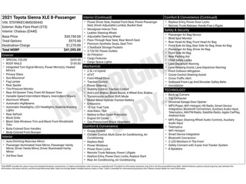 Another view of 2021 Toyota Sienna XLE for sale in Tulsa, OK at Jim Norton T-Town Chevrolet