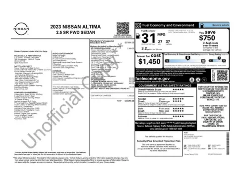 Another view of 2023 Nissan Altima 2.5 SR for sale in Tulsa, OK at Jim Norton T-Town Chevrolet
