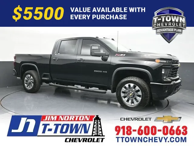 Black 2026 Chevrolet Silverado 2500HD Custom for sale in Tulsa, OK