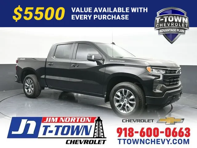 Black 2026 Chevrolet Silverado 1500 RST for sale in Tulsa, OK