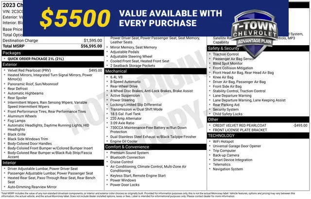 Red 2023 Chrysler 300 C for sale in Tulsa, OK