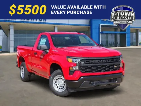 Red 2026 Chevrolet Silverado 1500 WT for sale in Tulsa, OK