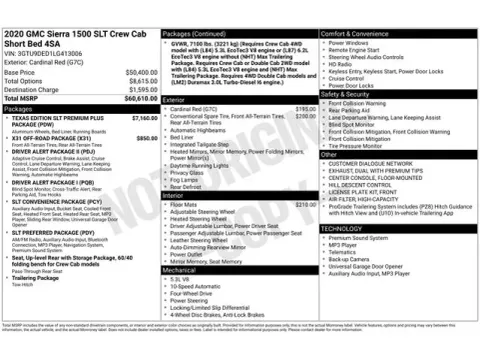 Another view of 2020 GMC Sierra 1500 SLT for sale in Tulsa, OK at Jim Norton T-Town Chevrolet