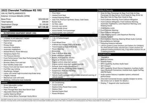 Photos of 2022 Chevrolet TrailBlazer RS for sale in Tulsa, OK at Jim Norton T-Town Chevrolet