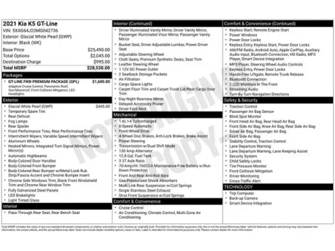 Another view of 2021 Kia K5 GT-Line for sale in Tulsa, OK at Jim Norton T-Town Chevrolet