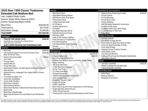 Another view of 2022 Ram 1500 Classic Tradesman for sale in Tulsa, OK at Jim Norton T-Town Chevrolet