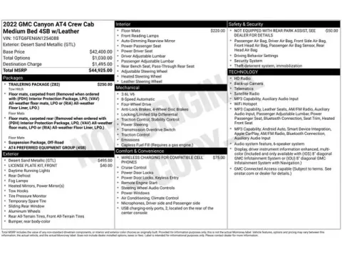 Another view of 2022 GMC Canyon AT4 w/Leather for sale in Tulsa, OK at Jim Norton T-Town Chevrolet