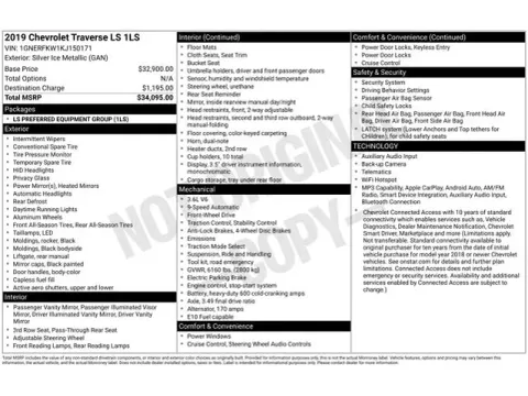 Another view of 2019 Chevrolet Traverse LS for sale in Tulsa, OK at Jim Norton T-Town Chevrolet