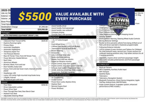 White 2025 Chevrolet TrailBlazer ACTIV for sale in Tulsa, OK