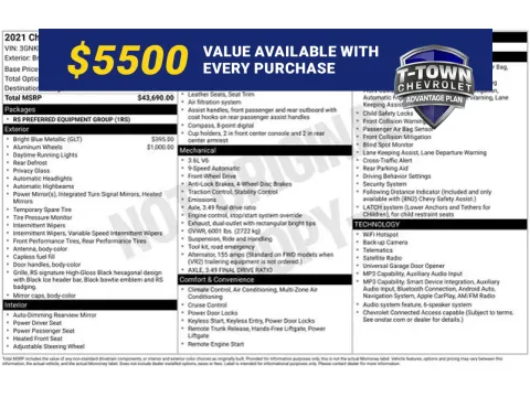 Blue 2021 Chevrolet Blazer RS for sale in Tulsa, OK