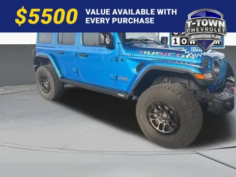 Blue 2022 Jeep Wrangler Unlimited Rubicon for sale in Tulsa, OK