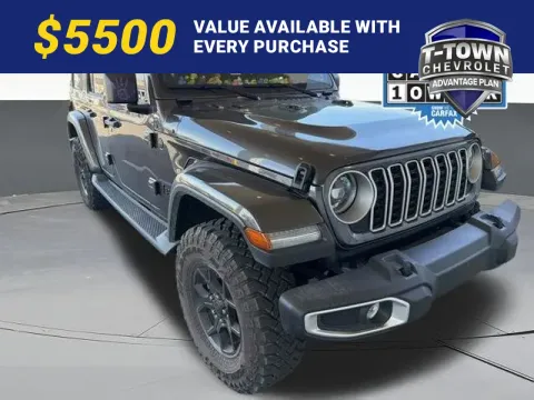 Gray 2025 Jeep Wrangler Sahara for sale in Tulsa, OK