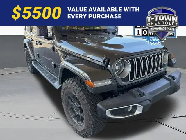 Gray 2025 Jeep Wrangler Sahara for sale in Tulsa, OK