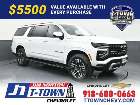 Blue 2026 Chevrolet Suburban Z71 for sale in Tulsa, OK