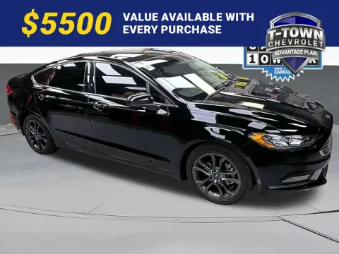 Black 2018 Ford Fusion SE for sale in Tulsa, OK