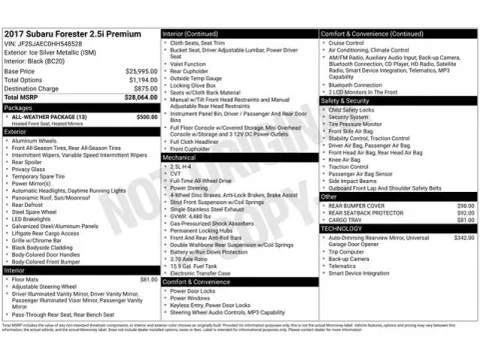 Another view of 2017 Subaru Forester 2.5i Premium for sale in Tulsa, OK at Jim Norton T-Town Chevrolet