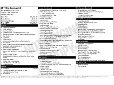 Another view of 2019 Kia Sportage LX for sale in Tulsa, OK at Jim Norton T-Town Chevrolet