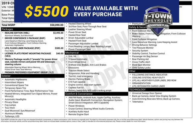 Black 2019 Chevrolet Traverse Premier for sale in Tulsa, OK