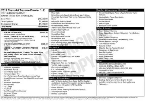 Another view of 2019 Chevrolet Traverse Premier for sale in Tulsa, OK at Jim Norton T-Town Chevrolet