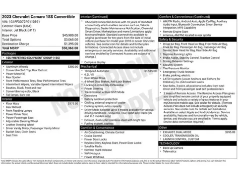 Another view of 2023 Chevrolet Camaro SS for sale in Tulsa, OK at Jim Norton T-Town Chevrolet