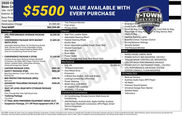 Black 2020 Chevrolet Silverado 1500 LT Trail Boss for sale in Tulsa, OK