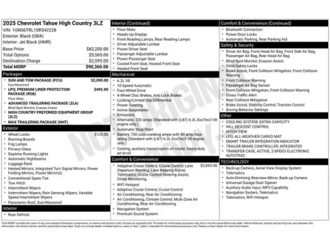 Another view of 2025 Chevrolet Tahoe High Country for sale in Tulsa, OK at Jim Norton T-Town Chevrolet