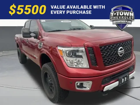Red 2018 Nissan Titan XD PRO-4X for sale in Tulsa, OK