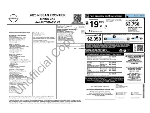 Another view of 2023 Nissan Frontier S for sale in Tulsa, OK at Jim Norton T-Town Chevrolet