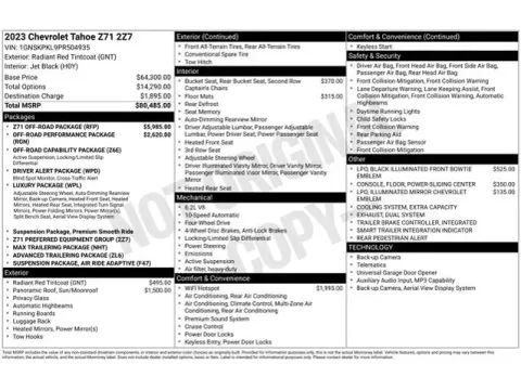 Another view of 2023 Chevrolet Tahoe Z71 for sale in Tulsa, OK at Jim Norton T-Town Chevrolet