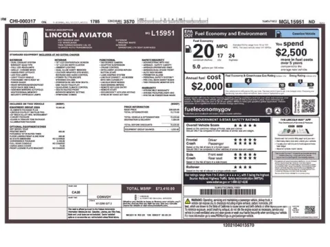 Another view of 2021 Lincoln Aviator Reserve for sale in Tulsa, OK at Jim Norton T-Town Chevrolet